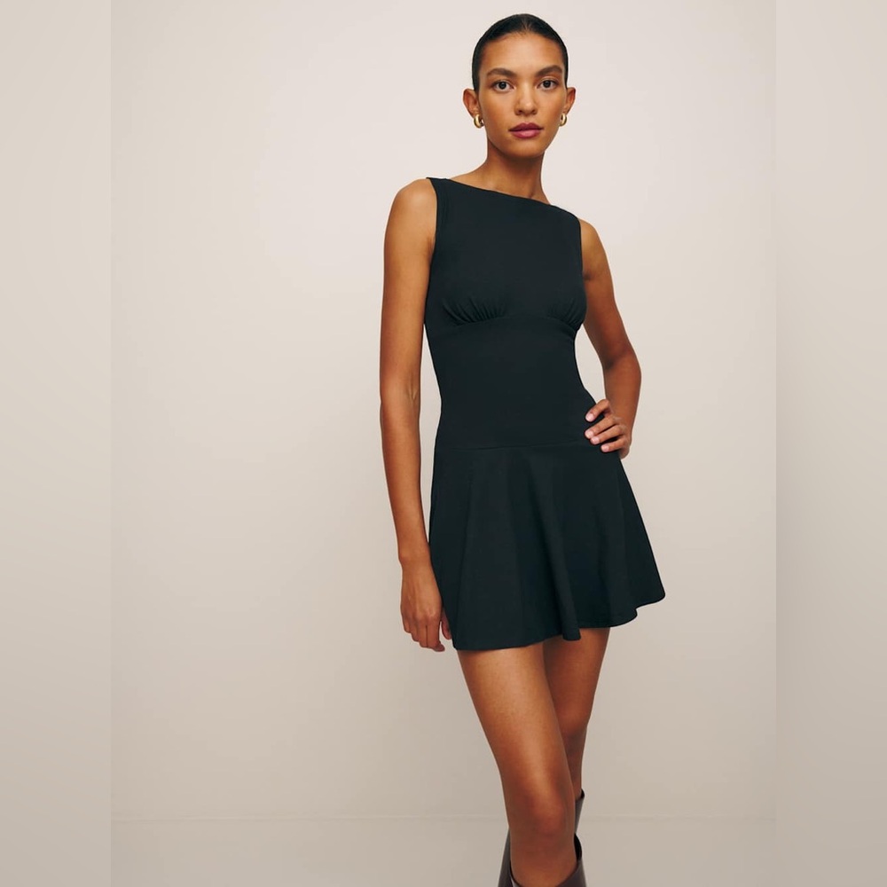 Reformation Black Mini Dress